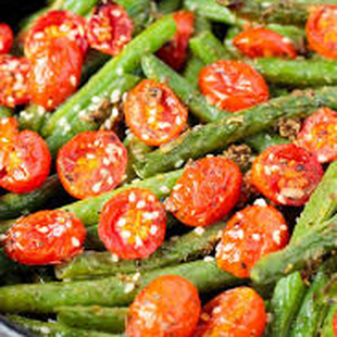 Roasted Tomato and Green Beans